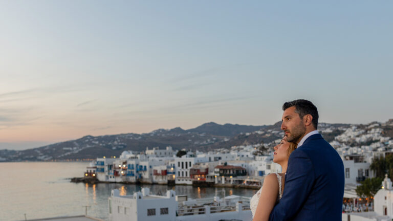wedding videographer in Mykonos